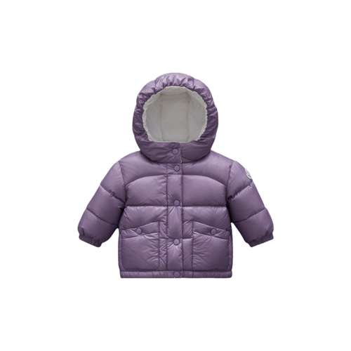 Moncler Хлопковый пуховик Фиолетовый для младенцев и малышей
