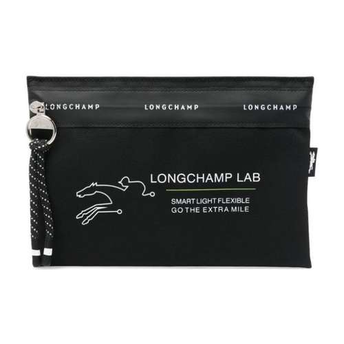 LONGCHAMP Переработанный материал Сумка для документов Клатч Женский Черный