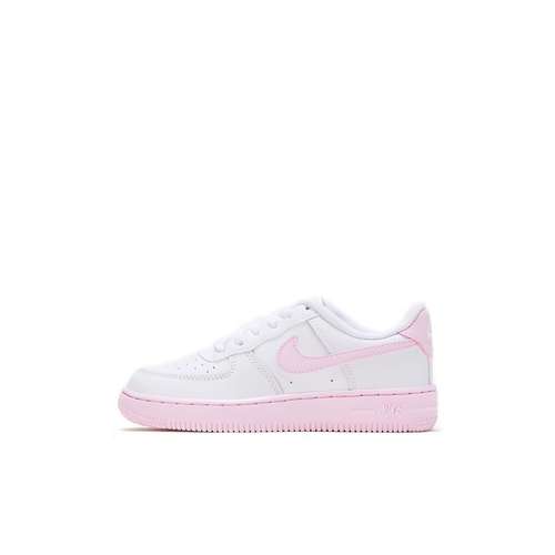 Nike Air Force 1 Комфортные Низкие Кроссовки для Скейтбординга Розовые Белые Детские Возраст 3-7 Лет