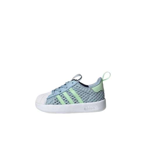 Adidas Originals AdiFOMSUPERSTAR 360 Сетчатая ткань Дышащий Низкий Топ Обувь для малышей Синий Для младенцев и малышей