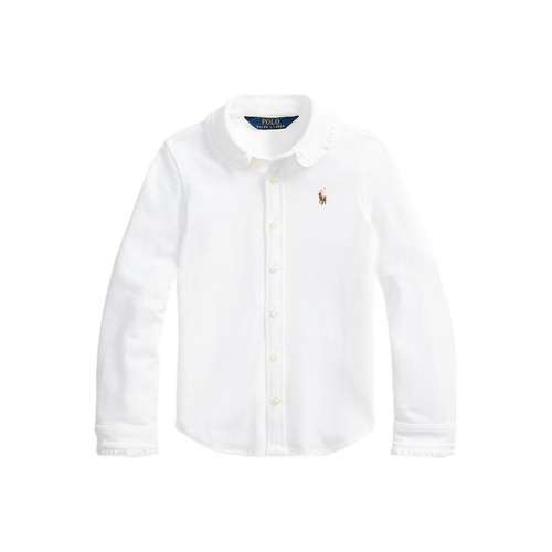 Polo Ralph Lauren FW23 Рубашка Весенний Осенний Детская Белая