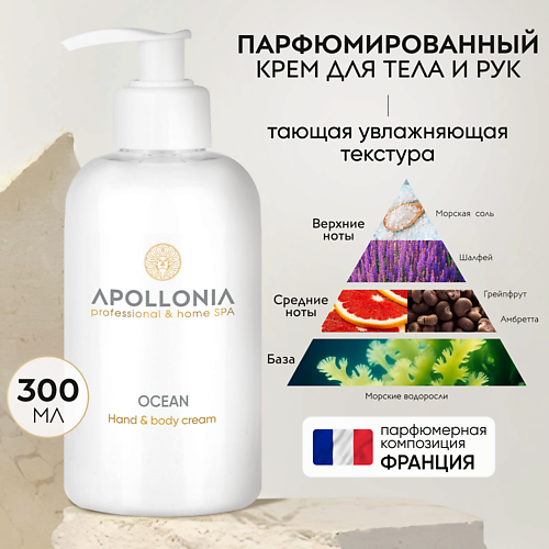 APOLLONIA Парфюмированный крем для рук и тела Ocean Hand & body cream