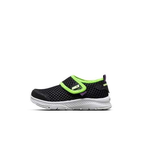 Skechers Comfy Grip Детские повседневные туфли Черный Зеленый для детей от 3 до 7 лет