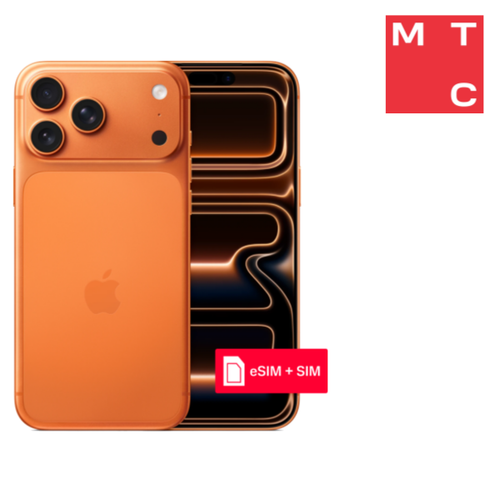 Смартфон, Apple, iPhone 17 Pro Max 2 Тб eSIM + SIM Cosmic Orange