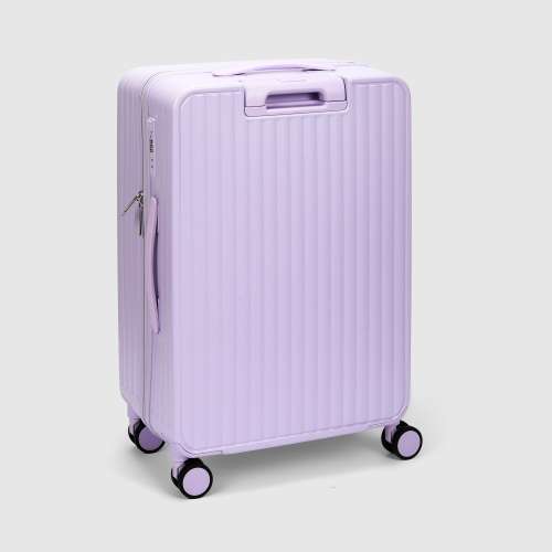 Чемодан Zhongshan Silk размер 24, сиреневый