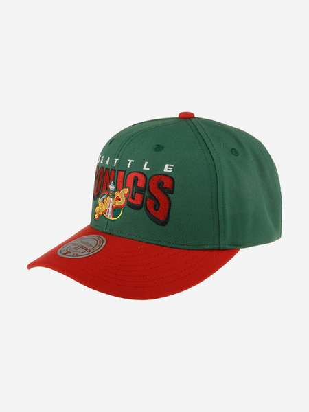 Бейсболка MITCHELL NESS HHSS6279-SSUYYPPPGREN Seattle Supersonics NBA