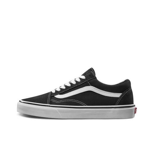 Vans Old Skool Черная замшевая низкая обувь для скейтбординга унисекс черно-белая