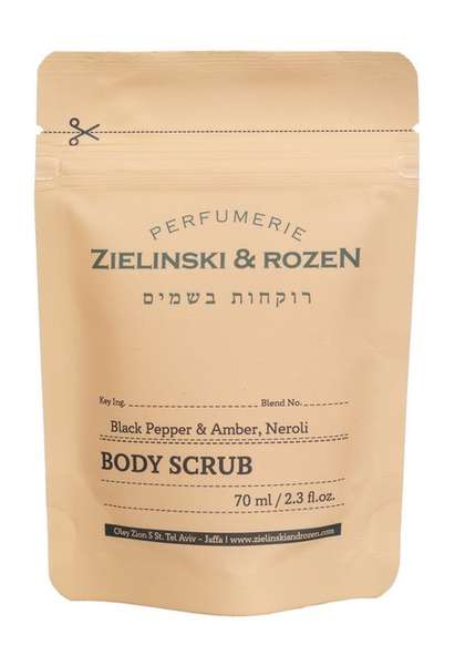 Zielinski & Rozen Black Pepper & Amber, Neroli Body Scrub Travel Size