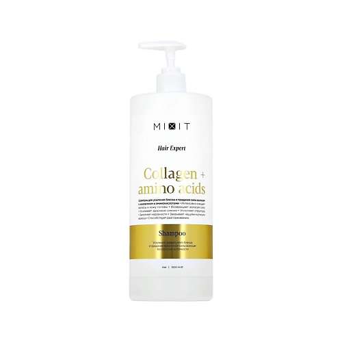 MIXIT Шампунь для волос COLLAGEN+AMINO ACIDS для усиления блеска