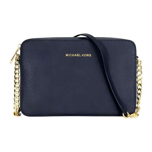 MICHAEL KORS MICHAEL KORS Jet Set Travel Коровья кожа Сумка через плечо Средняя Женская Темно-синий