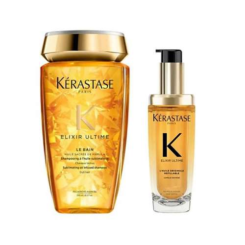 KERASTASE Набор Elixir Ultime: Шампунь Le Bain + Масло для волос L'Huile Originale