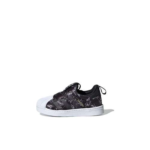 Adidas Originals SUPERSTAR 360 Anti KICK Низкие Кроссовки для Младенцев и Малышей Черные Infant and Toddler