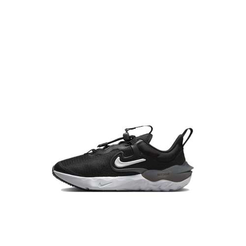 Nike Run Flow BP противоскользящие амортизирующие низкие беговые кроссовки черного цвета для детей 3-7 лет
