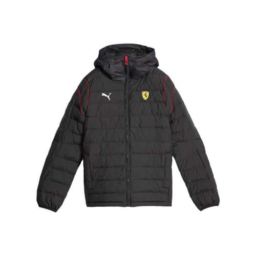 PUMA x FERRARI Хлопковый пуховик Коллаборация Детская одежда Race Enfant ET Adolescent Черный для малышей