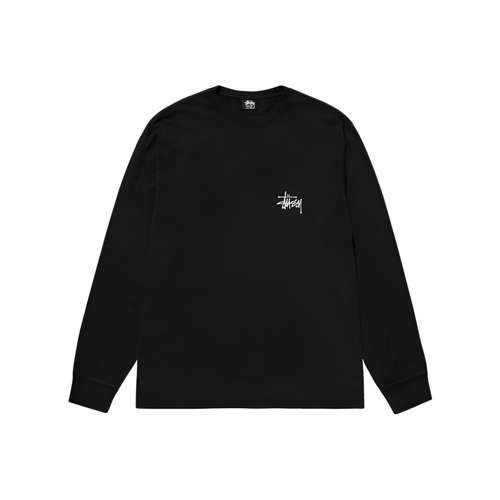 Stussy Базовая футболка LS Tee Pigment Dyed Свитшот Унисекс