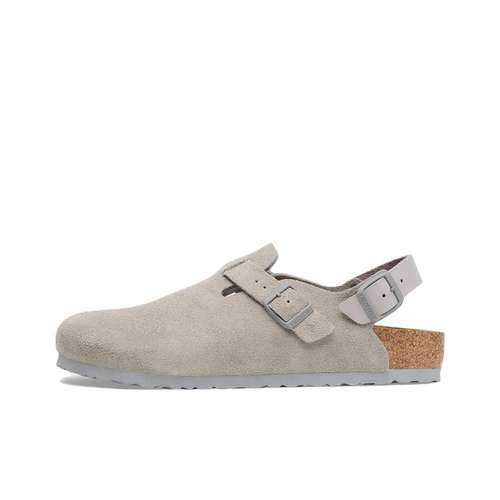 Birkenstock Быстросохнущие закрытые тапочки унисекс серого цвета