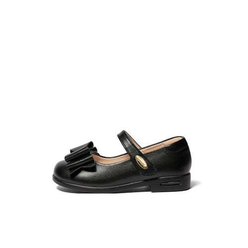 Snoffy Детская кожаная обувь Low Top Черный Kids
