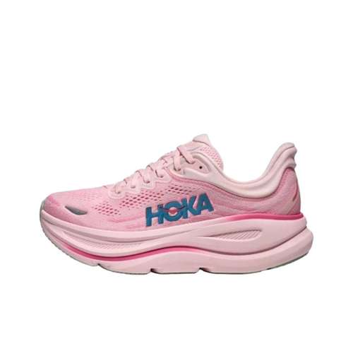 HOKA ONE ONE Bondi 9 Устойчивый к истиранию Дышащий Светоотражающий Повседневные Беговые Кроссовки Женские Розовые Синие