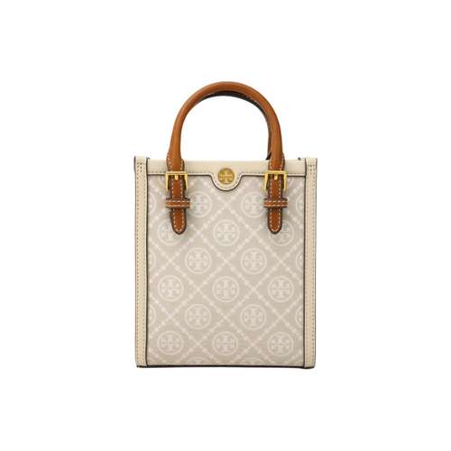 Tory Burch T Monogram Жаккардовый трикотаж с телячьей кожей