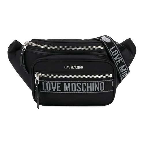 LOVE MOSCHINO Нейлоновая сумка через плечо поясная сумка (бандана) женская черная