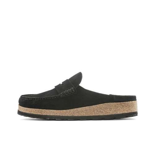 Birkenstock Стильные сандалии из искусственной замши мужские черные
