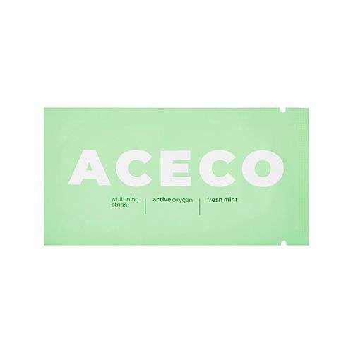 ACECO Полоски для зубов отбеливающие мятные