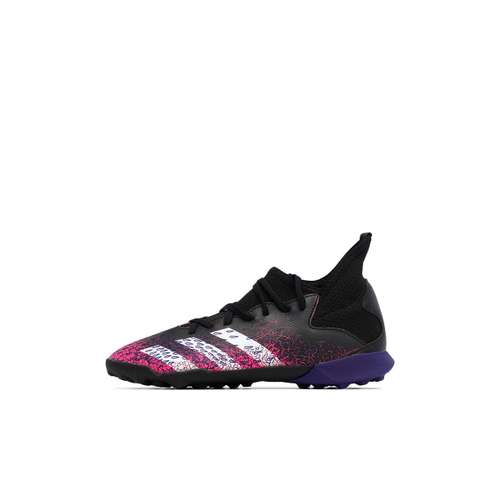 Adidas .4 TF Противоскользящие Устойчивые к истиранию Низкие Детские Футбольные Бутсы Черный Белый Фиолетовый Детский