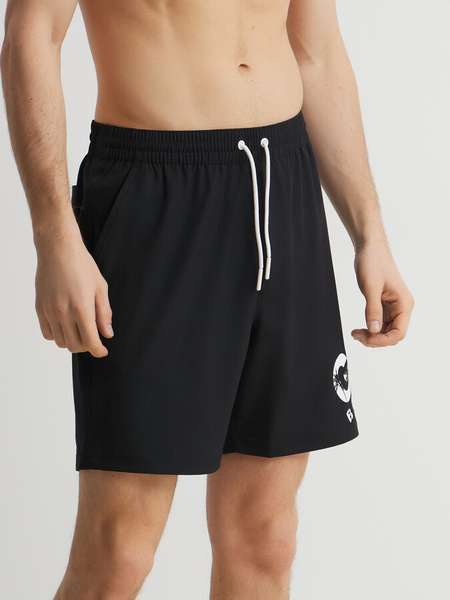 Мужские купальные шорты GUESS (полиэстер/эластан) SWIMTRUNK MEDIUM LOGO GUESS