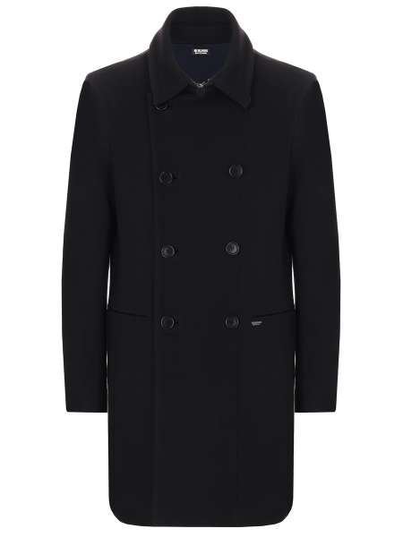 Пальто двубортное шерстяное, DIRK BIKKEMBERGS, 5531054