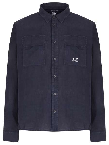 Рубашка льняная, CP COMPANY, 18CMSH250A005415G 888