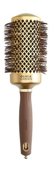 Olivia Garden Expert Blowout Speed Wavy Round Brush Gold & Brown 55
