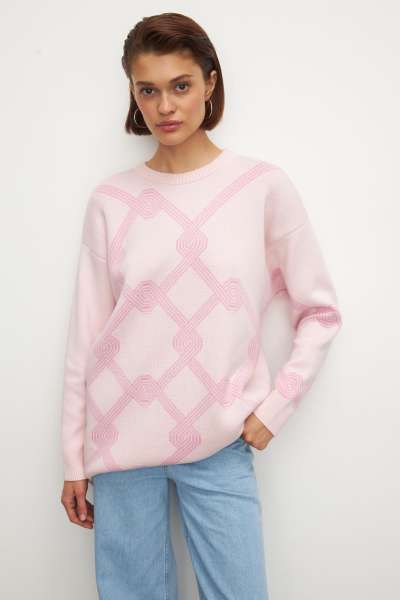 Свитер из хлопка pattern CHARMSTORE