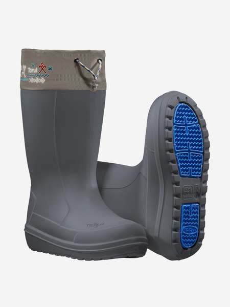 Сапоги резиновые "TORVI" из ЭВА, Онега с подошвой ТЭП, утепленные, цвет: Серый