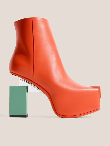 Ботильоны UNITED NUDE (натуральная кожа) Cubist Bootie