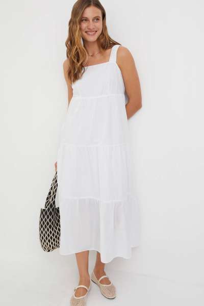 Сарафан миди из легкого хлопка