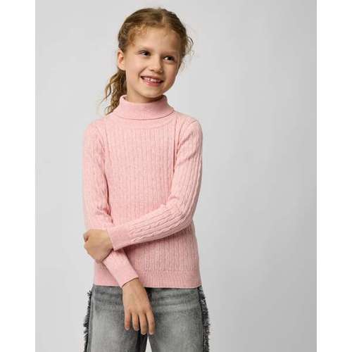 Свитер (водолазка) для девочек:Розовый:122