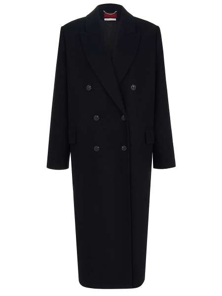 Пальто шерстяное, FASHION REBELS, FR23FL1CT430W100BL
