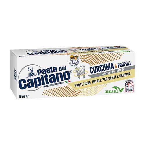 PASTA DEL CAPITANO Зубная паста "Куркума и Прополис" Curcuma & Propoli
