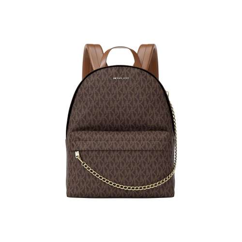 MICHAEL KORS Slater Покрытый холст Рюкзак Средний Женский Коричневый