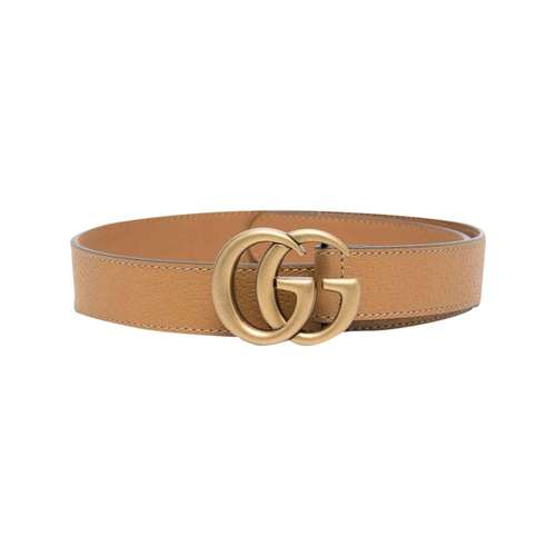 GUCCI GG Marmont Кожаные ремни Детский Коричневый