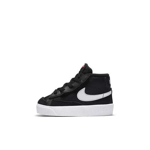 Nike Blazer 77 Support MID Скейтборд Кроссовки Белый Черный Для малышей и детей дошкольного возраста