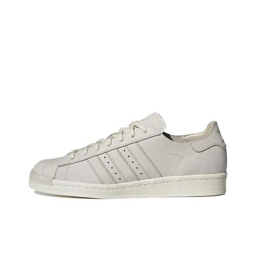 Adidas Originals Superstar Кожа Износостойкая и Легкая Низкие Кроссовки для Скейтбординга Унисекс Экрю