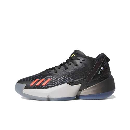 Adidas D.O.N. Issue #4 Mitchell 4 Comfortable Low-Top Детские Баскетбольные Кроссовки Черный Серый Унисекс