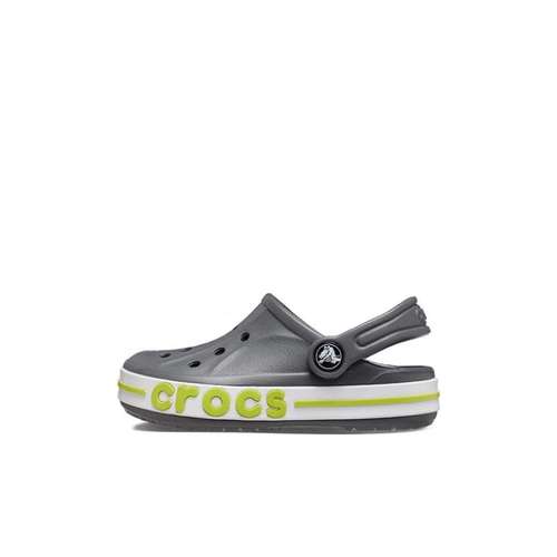 Crocs Bayaband Clog противоскользящие и дышащие детские сандалии серого цвета для малышей