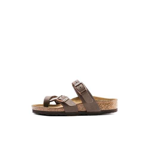 Birkenstock Синтетическая кожа Домашние тапочки для детей Мокко Узкая версия Детские