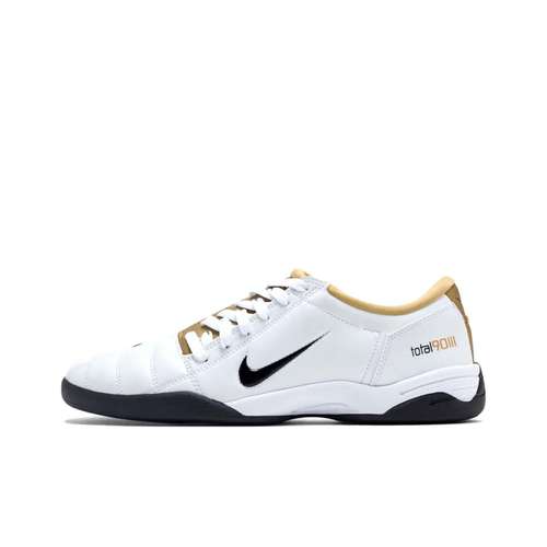 Nike Total 90 IIl Противоскользящие устойчивые к истиранию футбольные бутсы для мужчин белые золотые