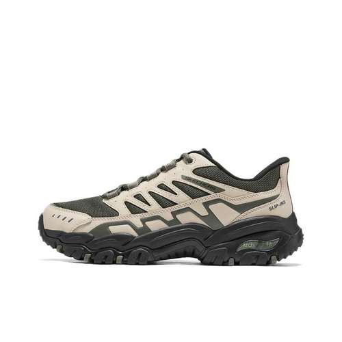 Skechers Устойчивая к истиранию низкая походная обувь мужская цвет тауповый