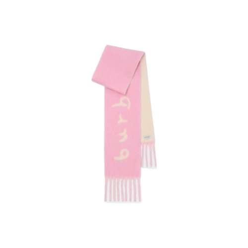 Burberry Шерсть Alpaca Polyamide Вязаные Шарфы Женские Розовые
