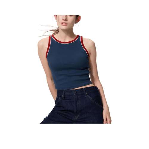 UNIQLO SS26 Темно-синие женские майки