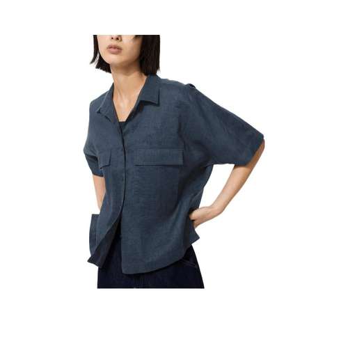 UNIQLO SS26 Темно-синие женские рубашки